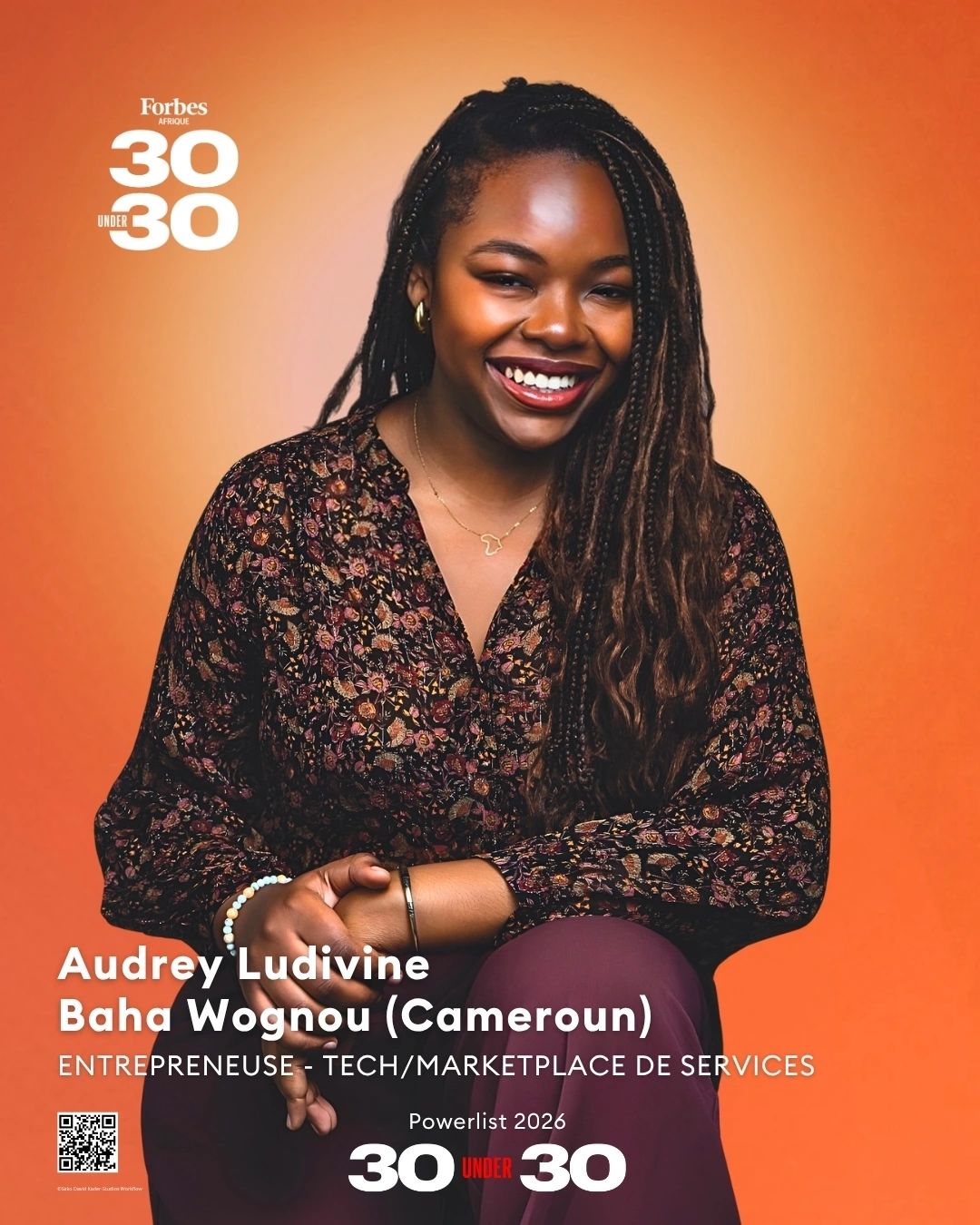 Audrey Ludivine Baha Wognou, Forbes Afrique 30 Under 30 2026